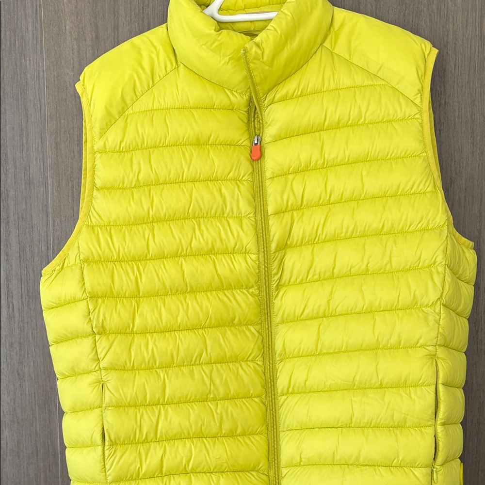 Save the Duck - Neon Yellow Lightweight Quilted Puffer Vest